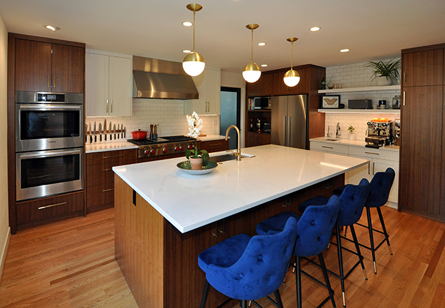 wide view of kitchen remodel