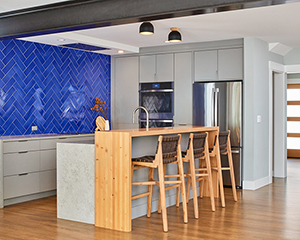 wide view of kitchen remodel