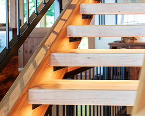 closeup of staircaes
